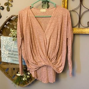 Altar’d State long sleeve v neck twist front top